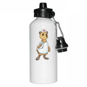 Meerkat Nurse Heart Cute Gift Aluminum Water Bottle