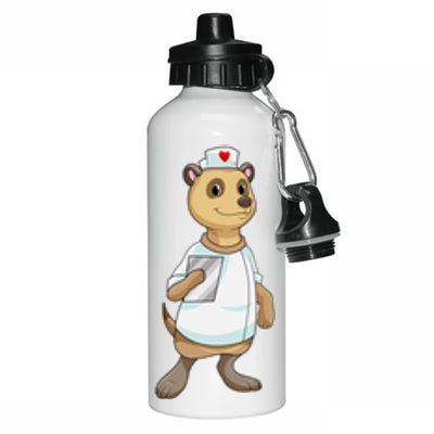 Meerkat Nurse Heart Cute Gift Aluminum Water Bottle