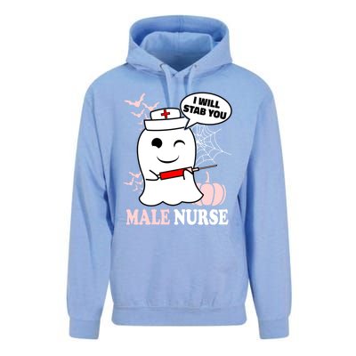 Male Nurse Halloween I Will Stab You Funny Ghost Gift Unisex Surf Hoodie