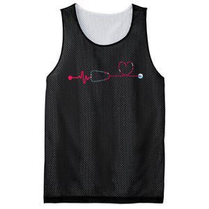 Medical Nursing Heart Stethoscope Heartbeat Nursery Nurse Mesh Reversible Basketball Jersey Tank