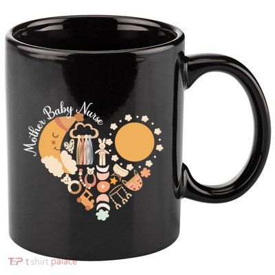 Mother Nurse Heart Postpartum Nurse Mom Nurse Great Gift 11oz C Handle Ceramic Mug