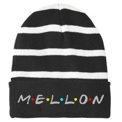 Mellon Nerdy High Fantasy Friends Striped Beanie with Solid Band