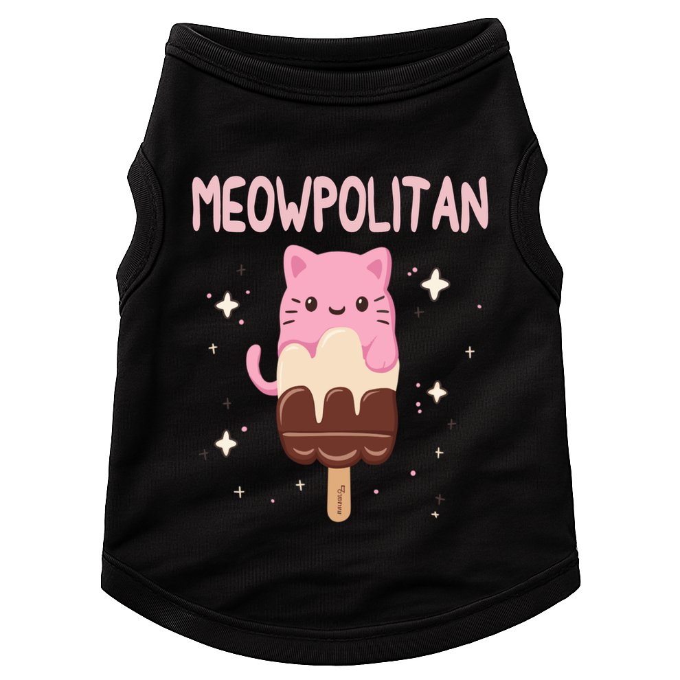 Meowpolitan Neapolitan Ice Cream Gift Doggie Tank