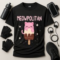 Meowpolitan Neapolitan Ice Cream Gift Cooling Performance Crew T-Shirt