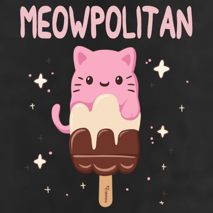 Meowpolitan Neapolitan Ice Cream Gift Adult Drive Performance Visor