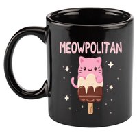 Meowpolitan Neapolitan Ice Cream Gift 11oz C Handle Ceramic Mug