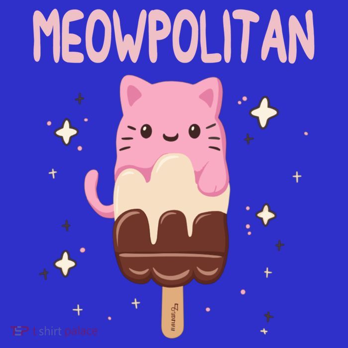 Meowpolitan Neapolitan Ice Cream Gift Premium T-Shirt