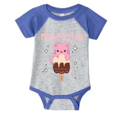 Meowpolitan Neapolitan Ice Cream Gift Infant Baby Jersey Bodysuit