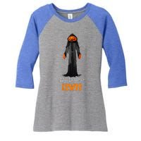 My Name Is Lewis Jack O Lantern Pumpkin Man Women's Tri-Blend 3/4-Sleeve Raglan Shirt