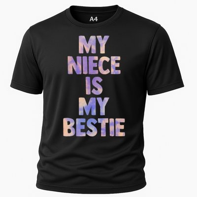 My Niece Is My Bestie For Aunt Uncle Matching Set Tie Dye Cooling Performance Crew T-Shirt