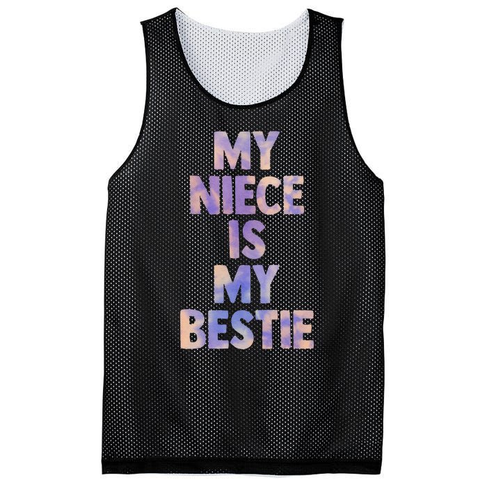 My Niece Is My Bestie For Aunt Uncle Matching Set Tie Dye Mesh Reversible Basketball Jersey Tank