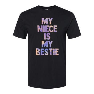 My Niece Is My Bestie For Aunt Uncle Matching Set Tie Dye Softstyle CVC T-Shirt