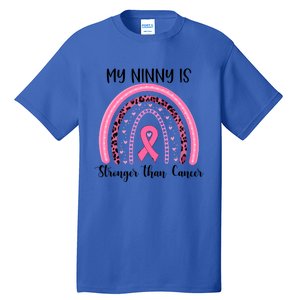 My Ninny Is Stronger Than Cancer Breast Cancer Awareness Gift Tall T-Shirt