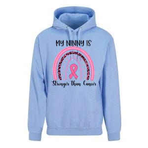 My Ninny Is Stronger Than Cancer Breast Cancer Awareness Gift Unisex Surf Hoodie