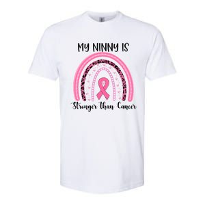 My Ninny Is Stronger Than Cancer Breast Cancer Awareness Gift Softstyle CVC T-Shirt