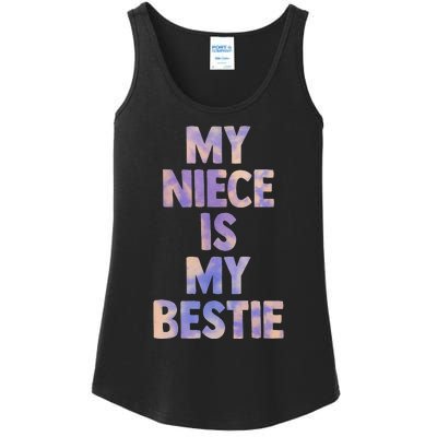 my niece is my bestie for aunt uncle matching set Tie Dye Ladies Essential Tank