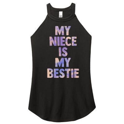 my niece is my bestie for aunt uncle matching set Tie Dye Women’s Perfect Tri Rocker Tank