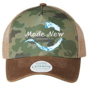 Made New In Christ Jesus Christian Faith Baptism 2 Cor 517 Legacy Tie Dye Trucker Hat