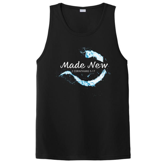 Made New In Christ Jesus Christian Faith Baptism 2 Cor 517 PosiCharge Competitor Tank