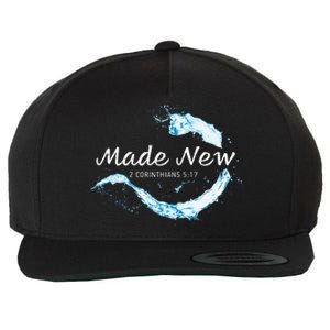 Made New In Christ Jesus Christian Faith Baptism 2 Cor 517 Wool Snapback Cap