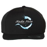 Made New In Christ Jesus Christian Faith Baptism 2 Cor 517 Wool Snapback Cap