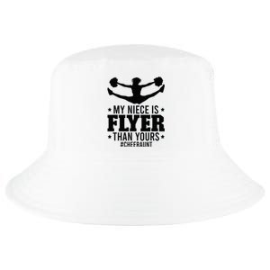 My Niece Is Flyer Cheer Aunt Cheerleader Auntie Cool Comfort Performance Bucket Hat