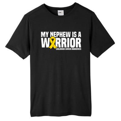 My Nephew Is A Warrior Ribbon Hood Cancer Awareness Cute Gift Tall Fusion ChromaSoft Performance T-Shirt