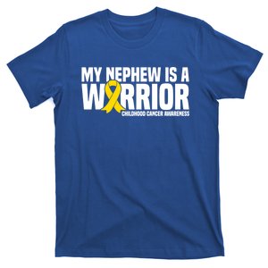 My Nephew Is A Warrior Ribbon Hood Cancer Awareness Cute Gift T-Shirt