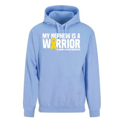 My Nephew Is A Warrior Ribbon Hood Cancer Awareness Cute Gift Unisex Surf Hoodie