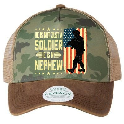 My Nephew Is A Soldier Hero Proud Army Aunt Uncle Military Legacy Tie Dye Trucker Hat