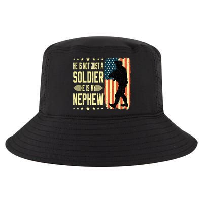 My Nephew Is A Soldier Hero Proud Army Aunt Uncle Military Cool Comfort Performance Bucket Hat