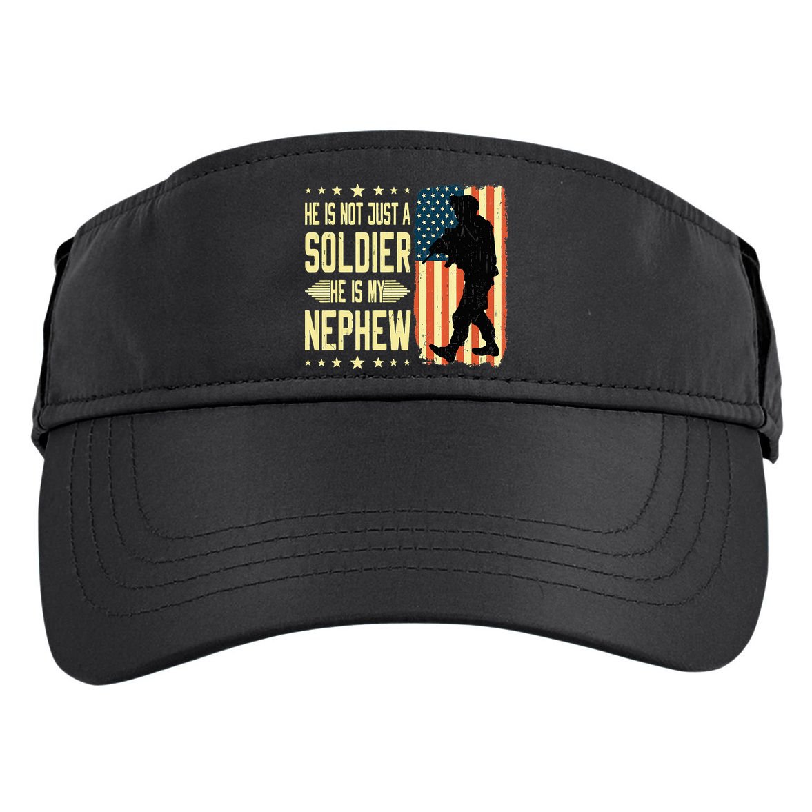 My Nephew Is A Soldier Hero Proud Army Aunt Uncle Military Adult Drive Performance Visor