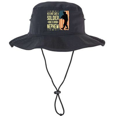 My Nephew Is A Soldier Hero Proud Army Aunt Uncle Military Bucket Hat