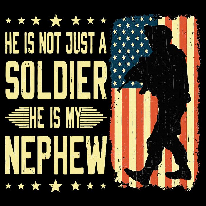 My Nephew Is A Soldier Hero Proud Army Aunt Uncle Military Cooling Performance Long Sleeve Crew