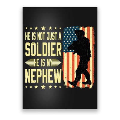 My Nephew Is A Soldier Hero Proud Army Aunt Uncle Military Poster