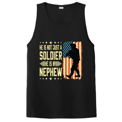 My Nephew Is A Soldier Hero Proud Army Aunt Uncle Military PosiCharge Competitor Tank