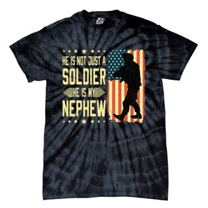 My Nephew Is A Soldier Hero Proud Army Aunt Uncle Military Tie-Dye T-Shirt