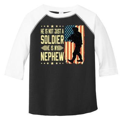 My Nephew Is A Soldier Hero Proud Army Aunt Uncle Military Toddler Fine Jersey T-Shirt