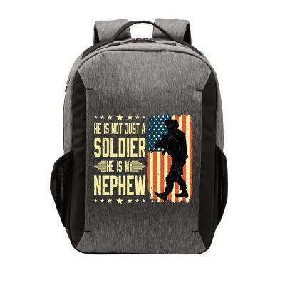My Nephew Is A Soldier Hero Proud Army Aunt Uncle Military Vector Backpack