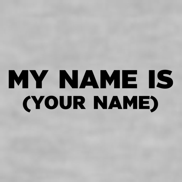 My Name Is Funny Custom Ladies PosiCharge Tri-Blend Wicking Tank