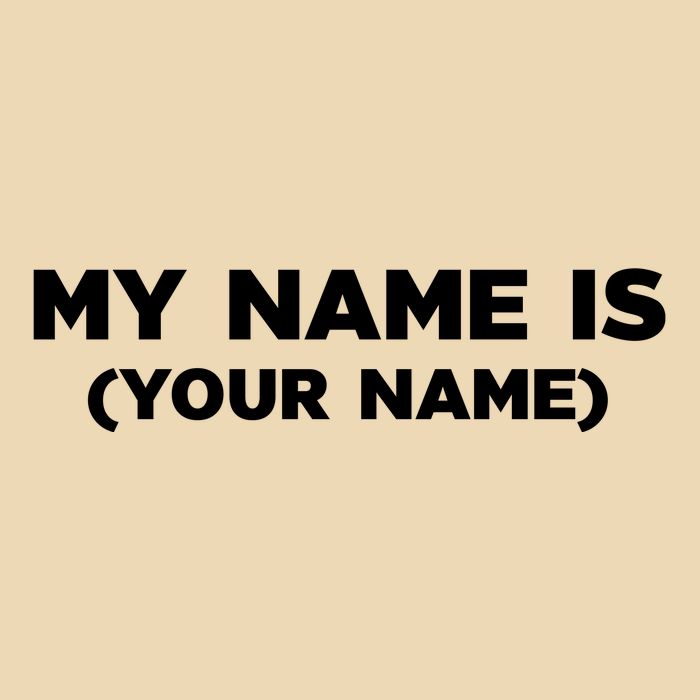 My Name Is Funny Custom Bag