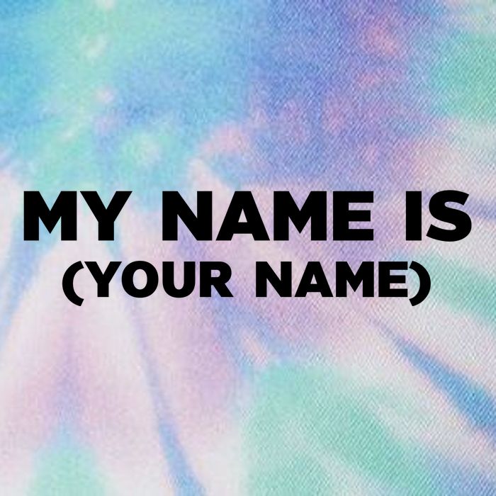 My Name Is Funny Custom Legacy Tie Dye Trucker Hat