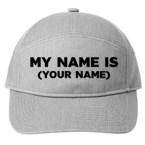 My Name Is Funny Custom 7-Panel Snapback Hat