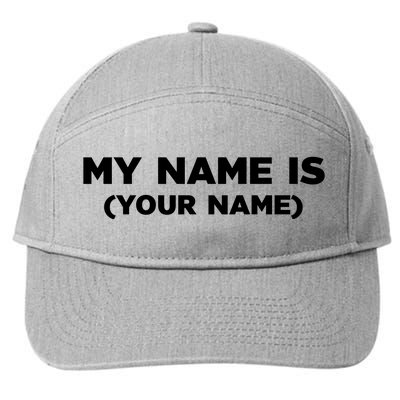 My Name Is Funny Custom 7-Panel Snapback Hat