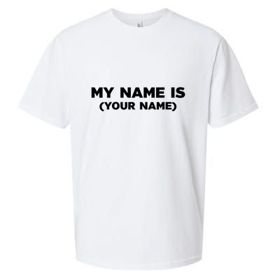 My Name Is Funny Custom Sueded Cloud Jersey T-Shirt