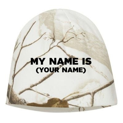 My Name Is Funny Custom Kati - Camo Knit Beanie