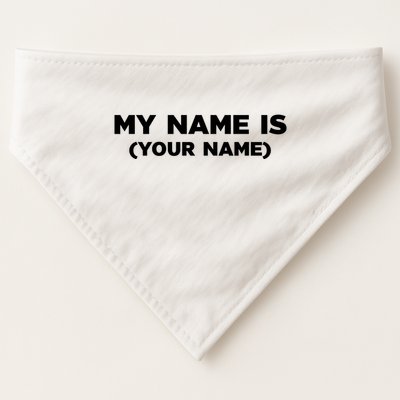 My Name Is Funny Custom USA-Made Doggie Bandana