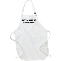 My Name Is Funny Custom Full-Length Apron With Pockets