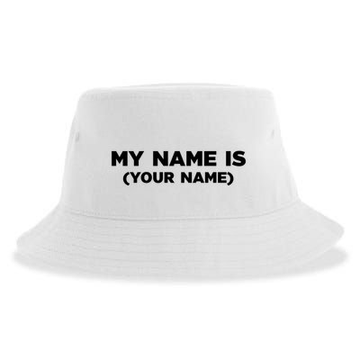 My Name Is Funny Custom Sustainable Bucket Hat