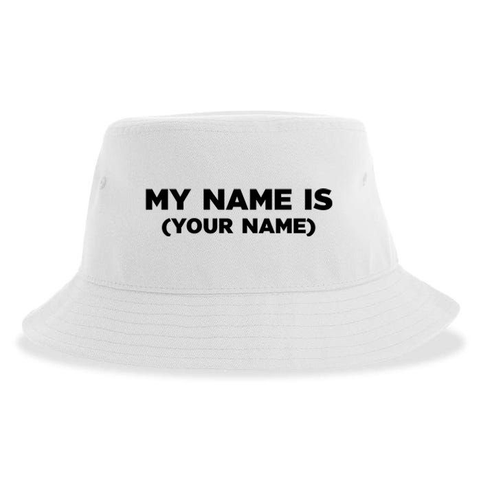 My Name Is Funny Custom Sustainable Bucket Hat